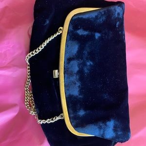 Black velvet clutch for your next date night out